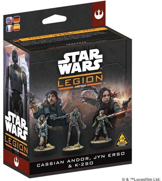 Star Wars: Legion: Cassian Andor, Jyn Erso & K-2SO - Uitbreiding - EN/FR/DE/ES