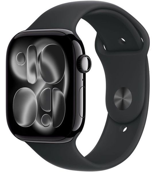 Apple Watch Series 11 gps + Cellular - 46mm aluminium Case Black Sport Band S/m Smartwatch Jet