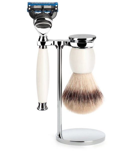 MÜHLE -Scheerset Sophist 3-delig - Porselein - Fusion