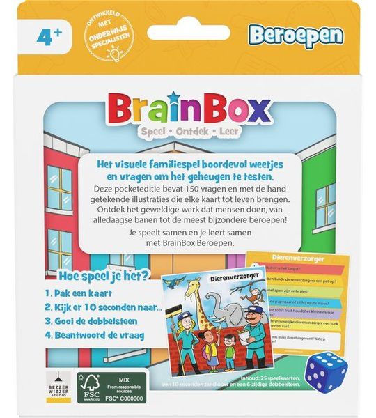 Brainbox Pocket Beroepen - Nederlands Kaartspel