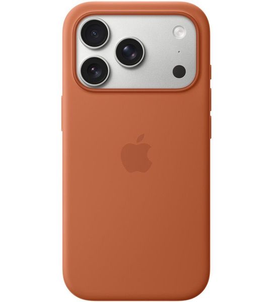 Apple Silicone Magsafe Cover Voor Apple Iphone 17 Pro Terracotta