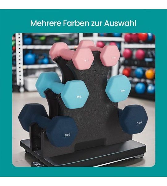 Halterset 3 Paar 2 x 1 kg – Kleine Fitnessset