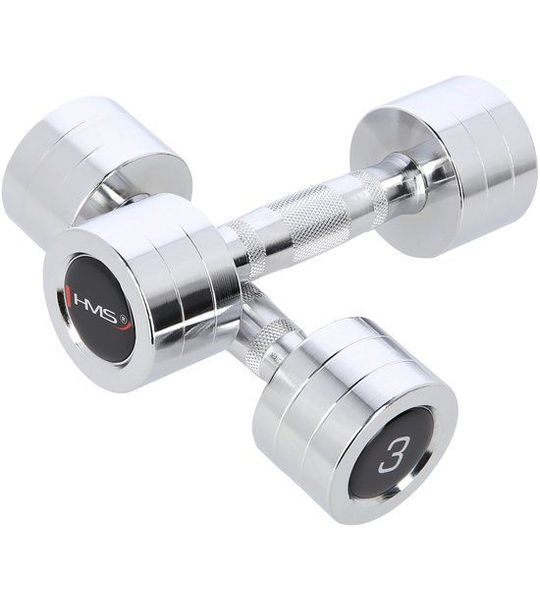 Verchroomde halters 2x3 kg HMS CHD03