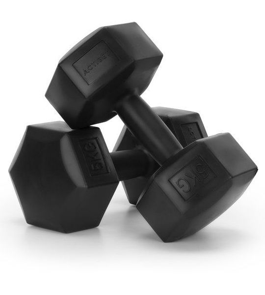 Actiget® Dumbbell Set - 5 KG - Zwart - Oefengewichten