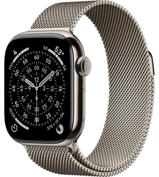 Apple Watch Series 11 Cellular 42mm Titanium  Natural Milanese Band