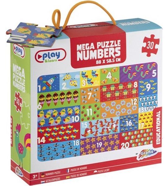 Grafix Gigantische Cijfers Activiteiten Puzzel 88x58,5 cm