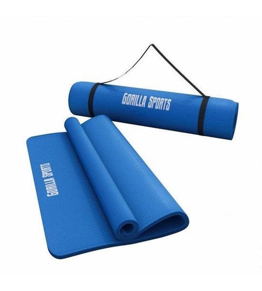 Gorilla Sports Yogamat Deluxe Royal Blue 190 x 60 x 1,5 cm - Yoga Mat