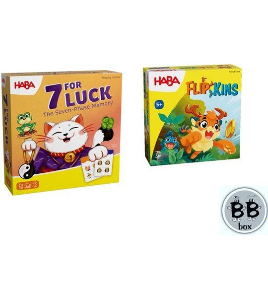Haba Set van 2 spellen vanaf 6 jaar: ABC-Toverduel + Cami Kameleon
