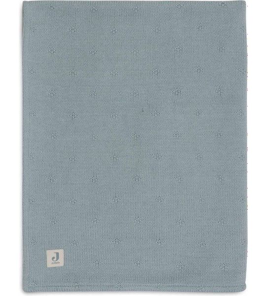 Deken Wieg Jollein 75x100 Cosy Knit Velvet Sea Green