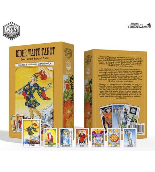 Rider Waite Tarot - Deck van 78 kaarten met instructieboekje