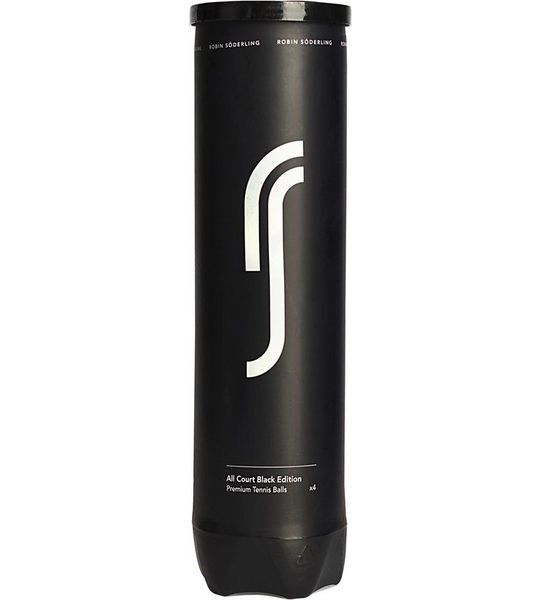 Robin Söderling - premium - All Court - Black -tennisballen - 4 stuks - geel -