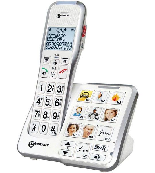 Geemarc Amplidect 595 Photo - Dect Met Grote Knoppen En 10 Foto Geheugentoetsen