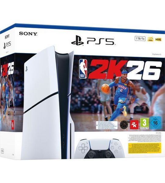 PlayStation 5 Slim Disc Edition + NBA 2K26