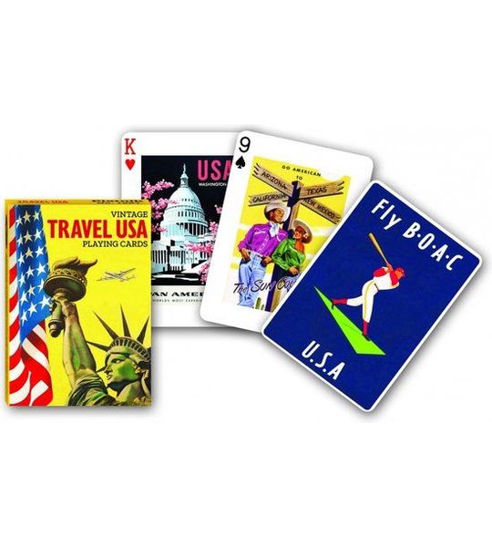 Piatnik Reizen USA Speelkaarten - Enkeldeks