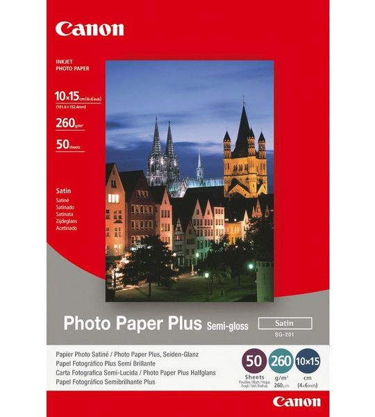 Canon Sg-201 Semi-gloss Fotopapier Plus (10x15 Cm)