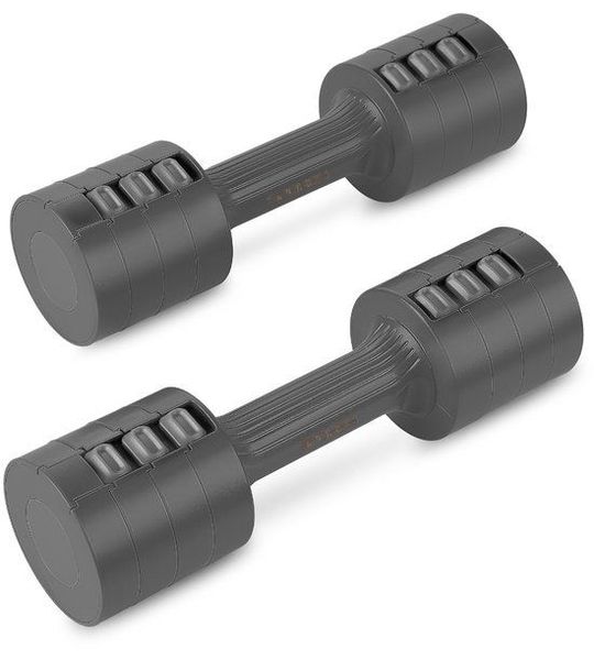 Spokey MULTIBELL Verstelbare dumbbells - Zwart - Instelbaar van 1 tot 2.5 kg