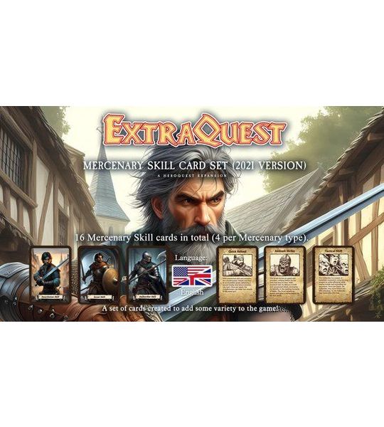 ExtraQuest Mercenary Skill cards Set **ENGLISH ONLY** (Heroquest 2021 Edition)