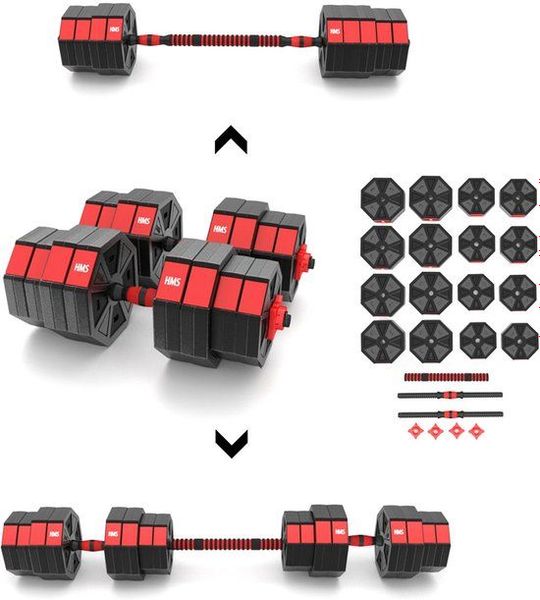 HMS Verstelbare Halter en Dumbbell Set - 40 kg