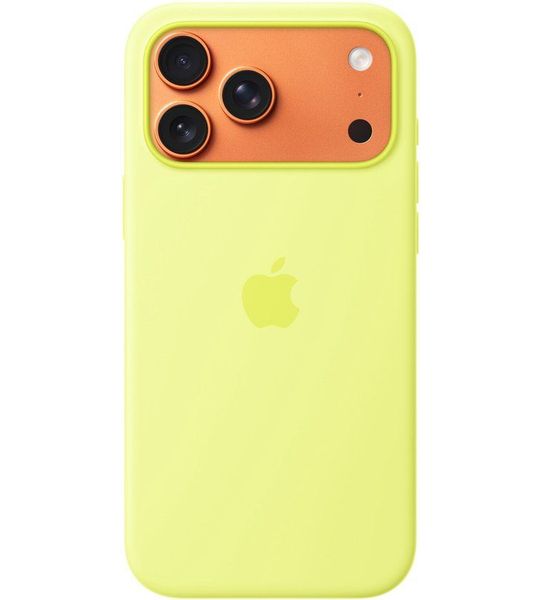Apple Silicone Magsafe Cover Voor Apple Iphone 17 Pro Max Neongeel