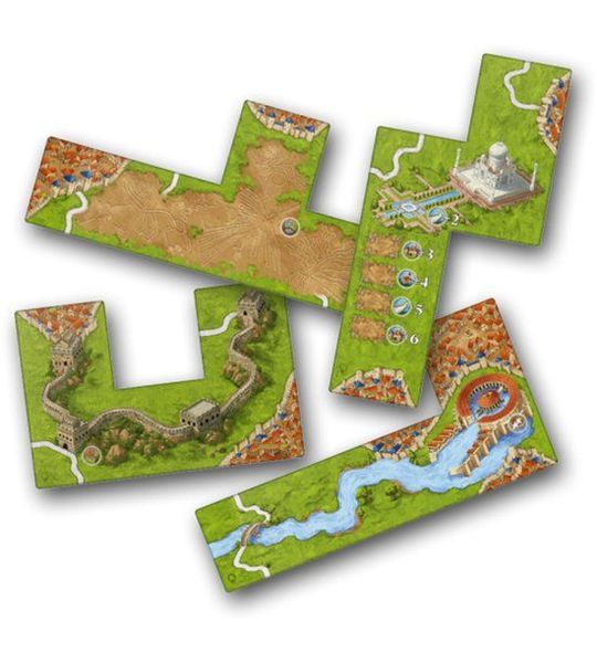Carcassonne Mini Uitbreiding - Wonderen van de Mensheid III 999 Games Bordspel