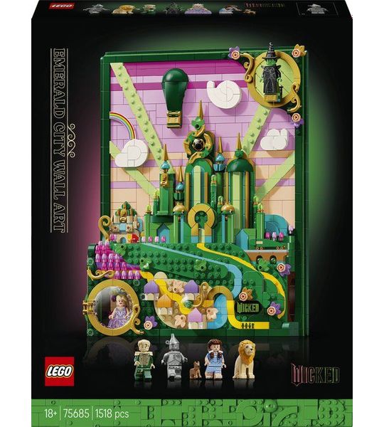 LEGO® Wicked Emerald City Muurkunst voor Volwassenen - 75685