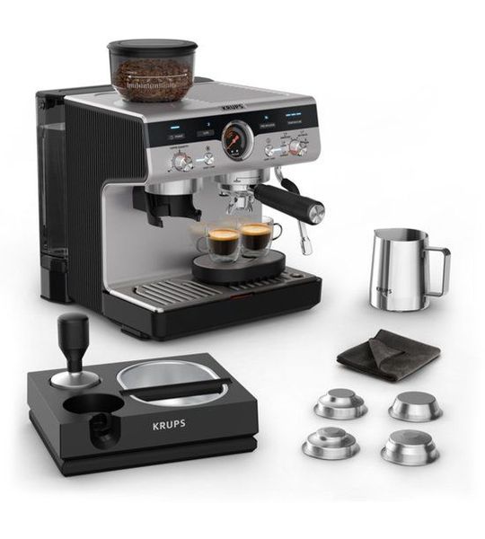 Krups Xp804t Precision+ Pistonmachine Aluminium