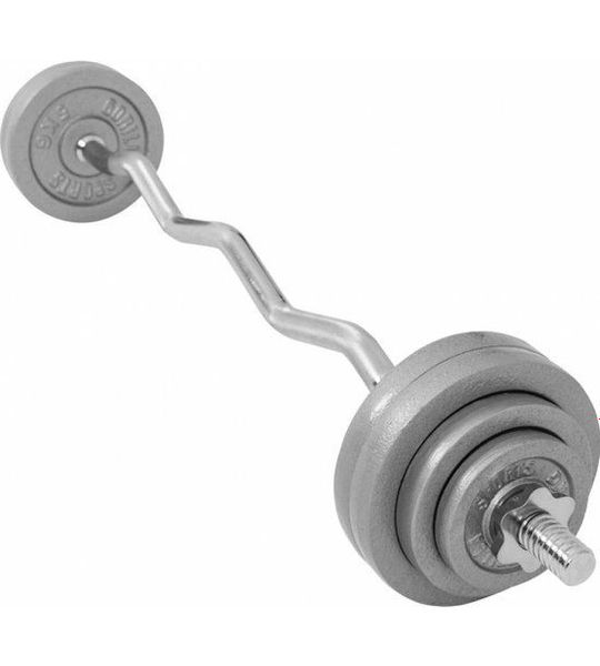Gorilla Sports EZ-curlset 35 kg Gietijzer - 30 mm