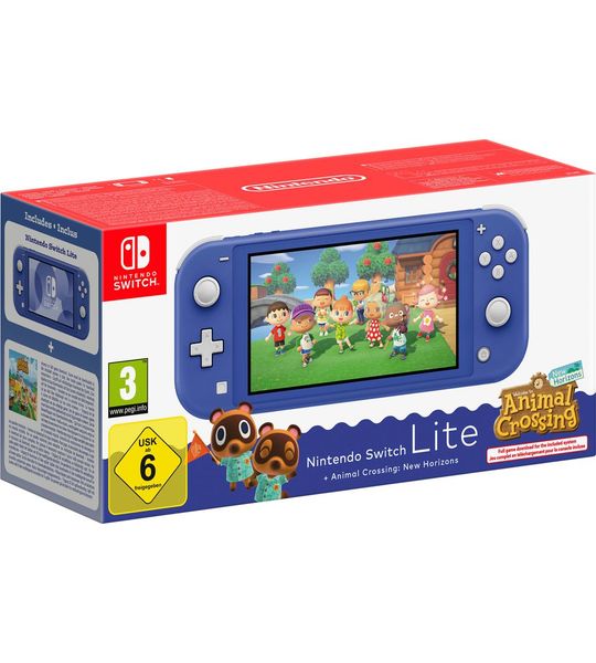 Nintendo Switch Lite + Animal Crossing: New Horizons Blue 32 Gb