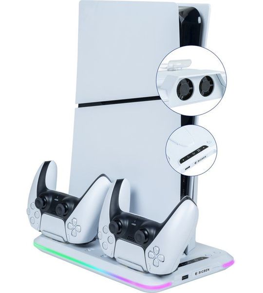 BigBen Playstation 5 Slim Console Standaard Fan En Oplader