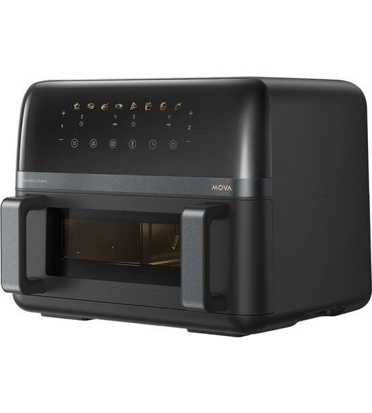 MOVA Tech FD20 PRO Dubbel 9 l Vrijstaand 2700 W Heteluchtfriteuse Zwart