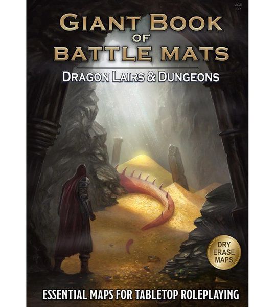 A Giant Book of Battle Mats: Dragon Lairs & Dungeons - RPG Maps