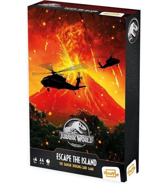 Cartamundi Jurassic World Shuffle Card Game Escape The Island Card Games