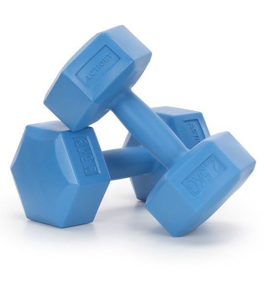 Actiget® Dumbbell Set - 2,5 KG - Blauw - Oefengewichten