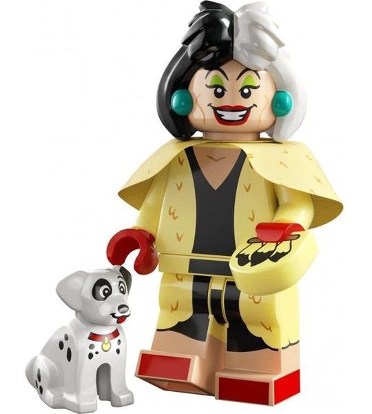 Cruella de Vil & dalmatiërpuppy - LEGO disney minifiguren 71038
