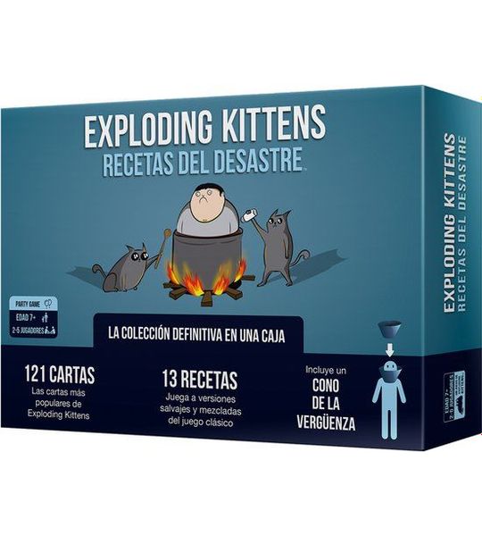 Asmodee Exploding Kittens EKIRFD01ES, Kaartspel, Feest, 7 jaar, 15 min