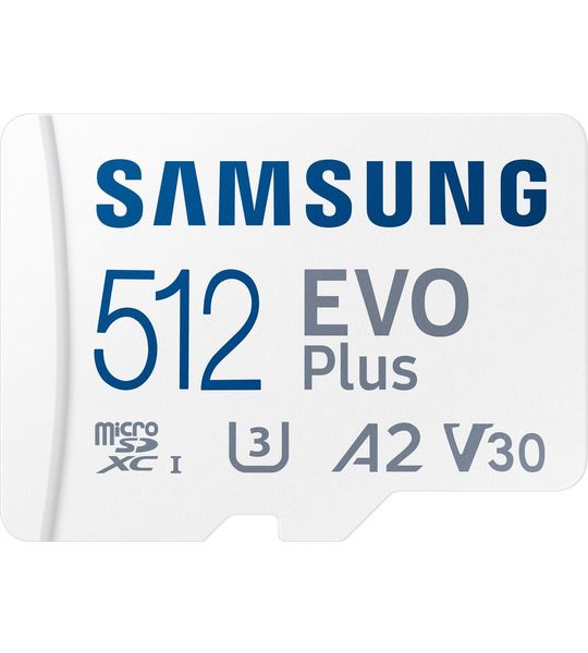 Samsung EVO Plus (2024) microSD 512GB + SD Adapter