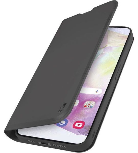 SBS Wallet Smooth Telefoonhoesje Voor Samsung Galaxy A36 A56 Zwart