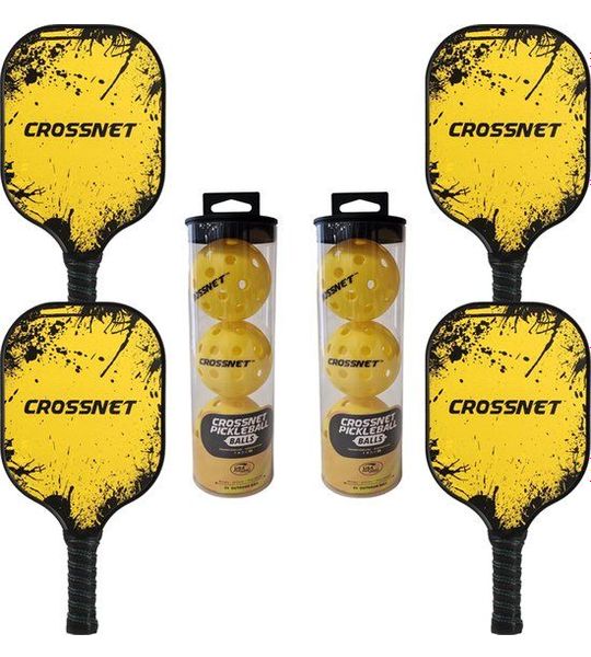 Crossnet - Pickleball set - Set van 4 - Paddle - Pickleball