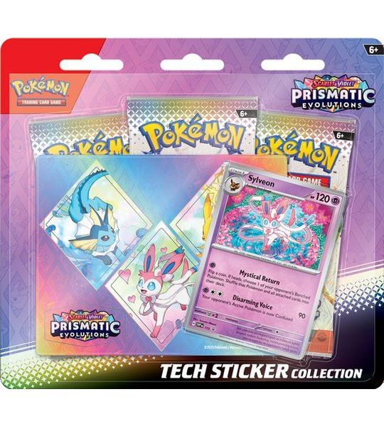 Pokémon Scarlet & Violet Prismatic Evolutions Tech Sticker Collection