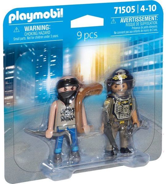 PLAYMOBIL DuoPacks Tactische politie-eenheid & bandiet - 71505