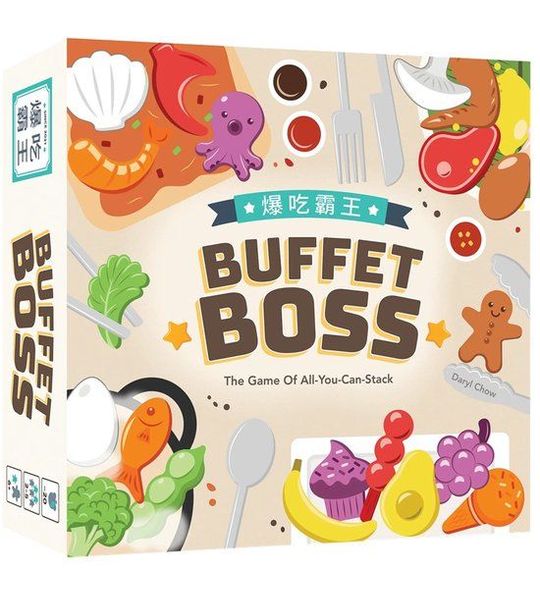 Asmodee familiespel Buffet Boss behendigheidsspel stapelspel 6+