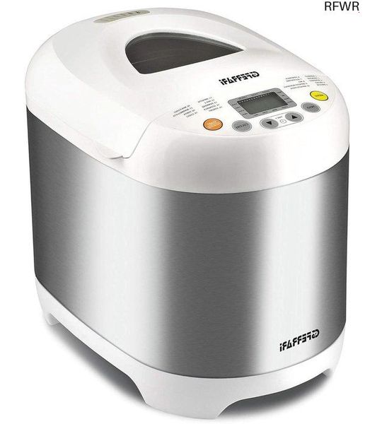 RFWR® Broodbakmachine met 19 programma's en 550 W vermogen - Roestvrij staal