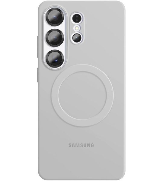 Samsung Silicone Magnet Telefoonhoesje Voor Samsung Galaxy S26 Ultra Grijs