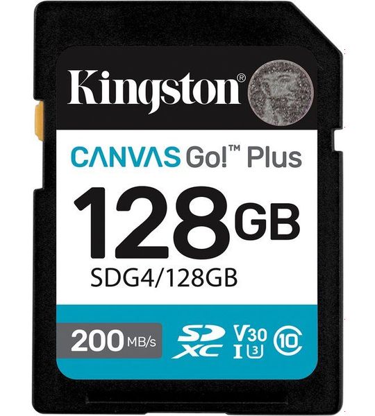 Kingston SDG4/128GB Micro SD-kaart Zwart