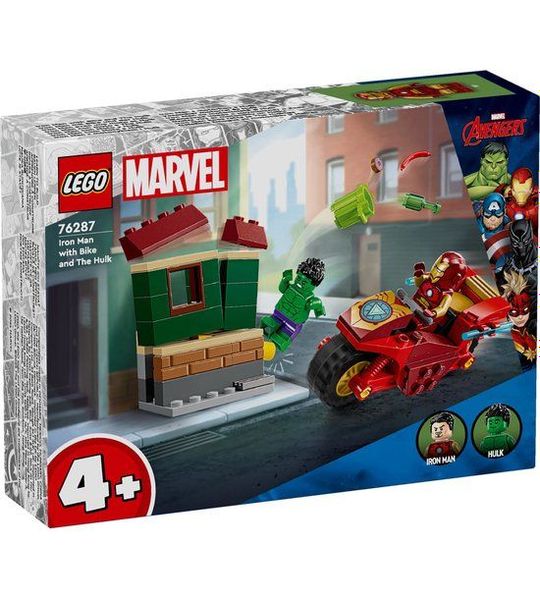 LEGO Marvel - Iron Man met motor en de Hulk Avengers Set - 76287