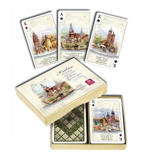 Kraków Aquarel Speelkaarten Set 55 kaarten