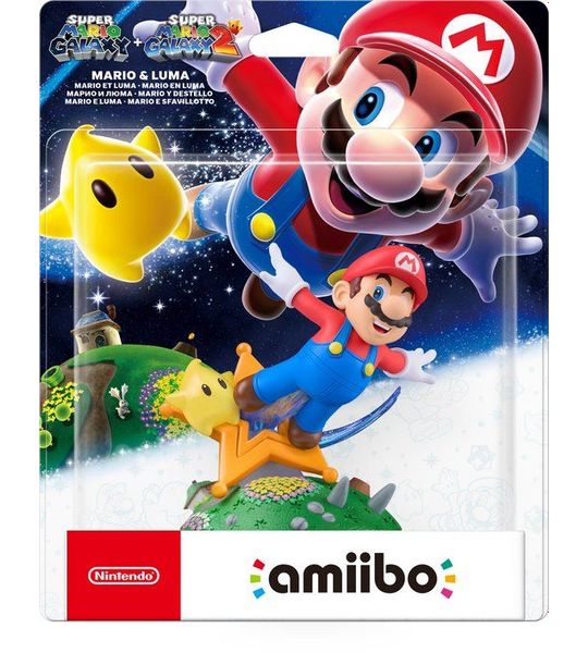 Nintendo Amiibo Mario Et Luma (super Galaxy + Super 2 Collection) Amiibo