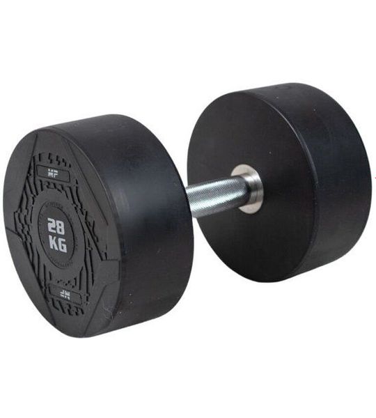 Muscle Power Ronde Dumbbell - Rubber - Per stuk - 28 kg