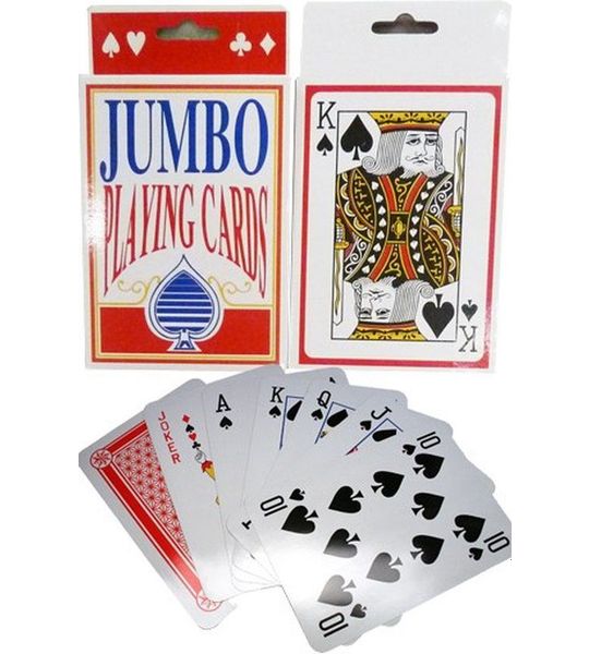 ARO houseware Jumbospeelkaarten plastic coated 9x14cm