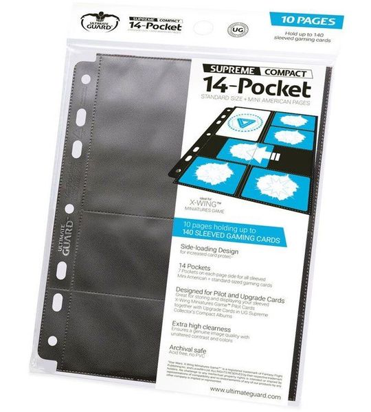 Ultimate Guard 14-Pocket Supreme Compact Pages - Mini American Card Holder